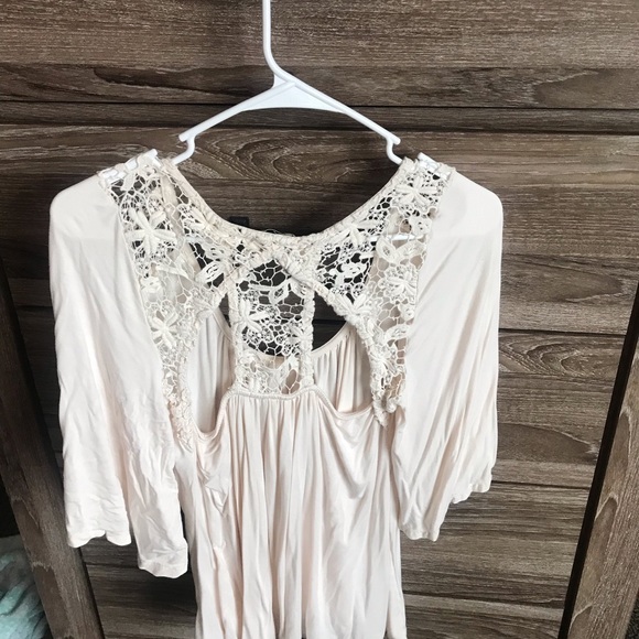 Anthro flowy too with open unique back - Picture 3 of 3